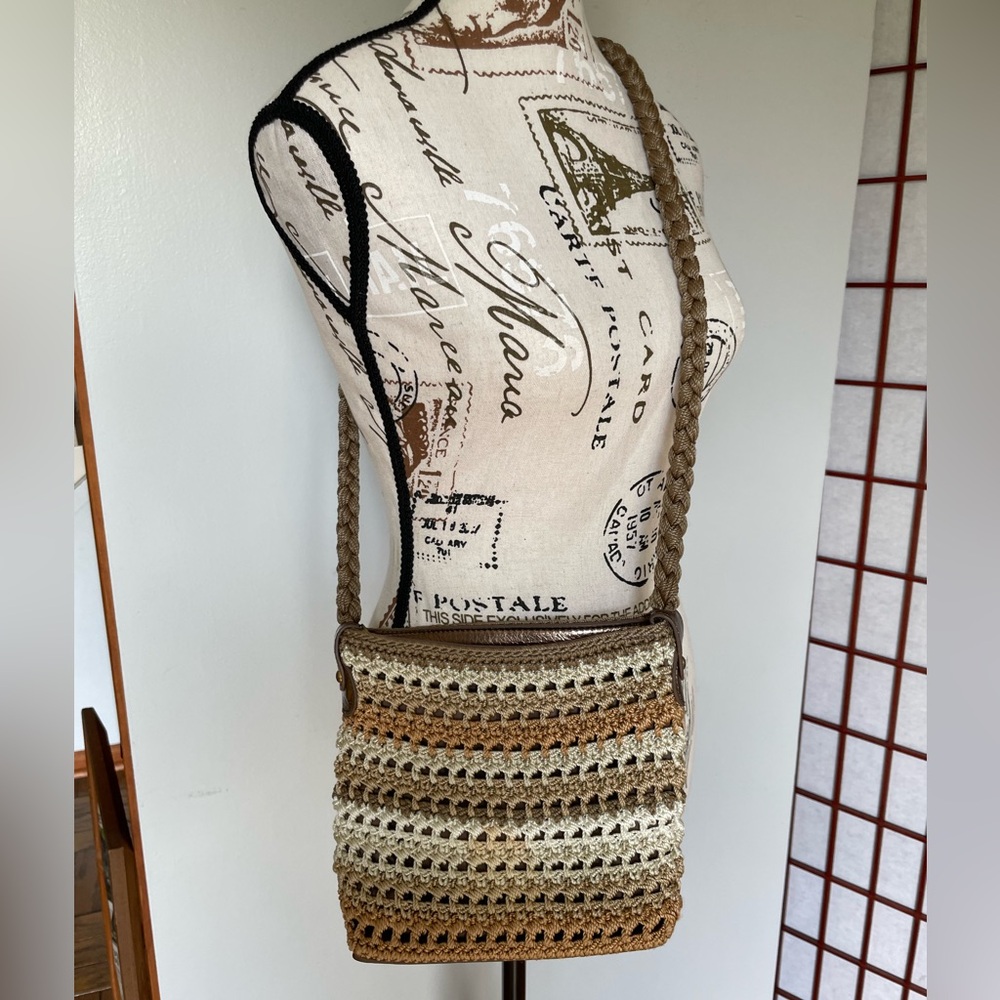 NWOT Luxy Crochet/Knit Crossbody Bag